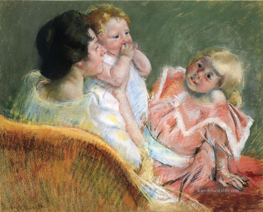 Mutter und Kinder Mütter Kinder Mary Cassatt Ölgemälde